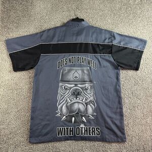 Bikers Pride Shirt Mens 2XL Does Not Play Well With Others Laconia Bike Rally